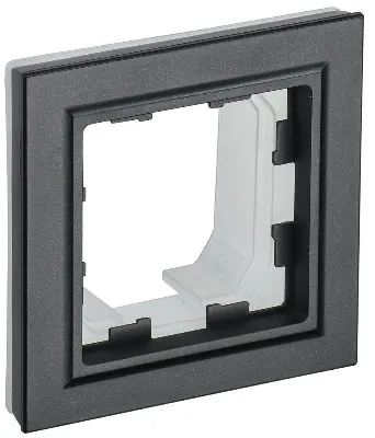 Рамка 1-м IP44 BRITE РУ-1-БрЧ-44 черн. IEK BR-M12-44-K02