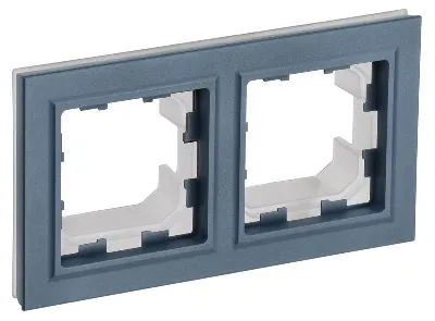 Рамка 2-м IP44 BRITE РУ-2-БрМ-44 маренго IEK BR-M22-44-K35