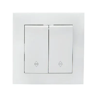 Переключатель проходной 2-кл. СП Валенсия 10А IP20 бел. PROxima EKF EWV10-027-10