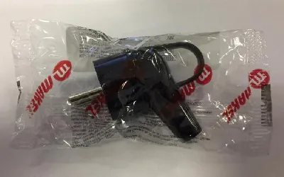 Вилка электрическая с заземл. 16А 220В черн. с кольцом Makel 10038
