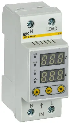 Реле напряжения и тока РНТ-д 1ф 36мм 32А KARAT IEK IVC21-1-32