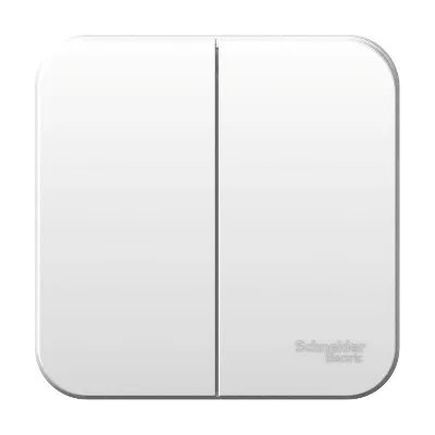 Выключатель 2-кл. ОП Blanca 10А IP20 (сх. 5) 250В с изолир. пластиной бел. SE BLNVA105011