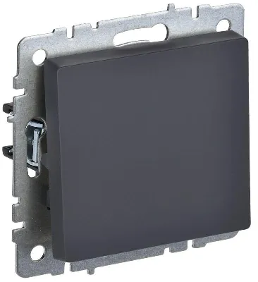 Выключатель 1-кл. СП BRITE ВС10-1-0-БрГ 10А механизм графит IEK BR-V10-0-10-K53