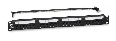 Патч-панель 19дюйм 1U 24 порта RJ45 кат.5E Dual IDC PL2-24-Cat.5e-Dual IDC с задн. кабельн. организатором new Cabeus 10588c