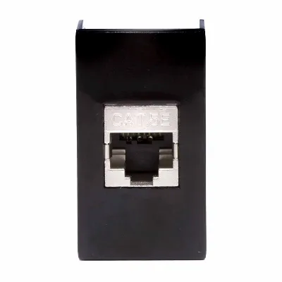 Розетка компьютерная 1-м 1мод. Viva RJ45 кат.5E экранир. черн. DKC 45248