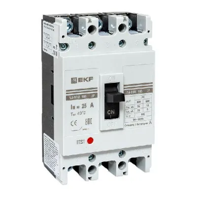 Выключатель автоматический 3п 100/25А 35кА ВА-99М PROxima EKF mccb99-100-25m
