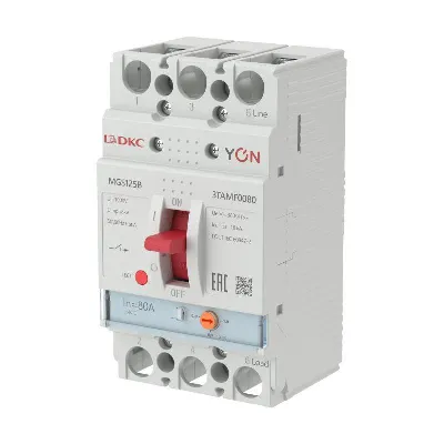 Выключатель автоматический MGS125 3P 64-80A 18kA YON MGS125B-3TAMF0080