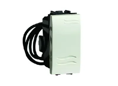 Переключатель 1-кл. 1мод. Brava 16А IP20 с подсветкой черн. DKC 77011NL