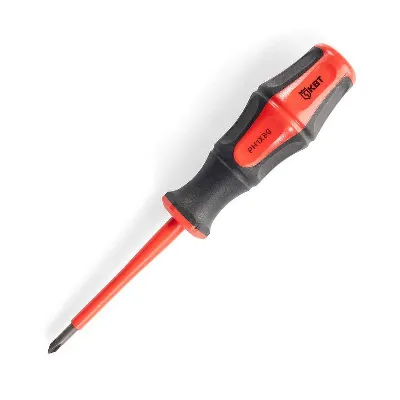 Отвертка диэлектрическая "Профи" PH/FL1х80 КВТ 79776