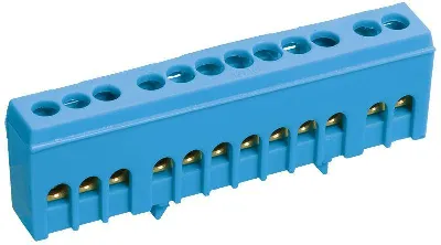 Шина нулевая в корп. изол. на DIN-рейку ШНИ-6х9-10-К-С IEK YNN10-69-10KD-K07