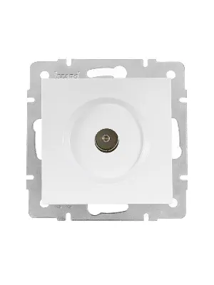 Розетка телевизионная проходная TV 1-м СП Vesna механизм бел. LEZARD 742-0288-129