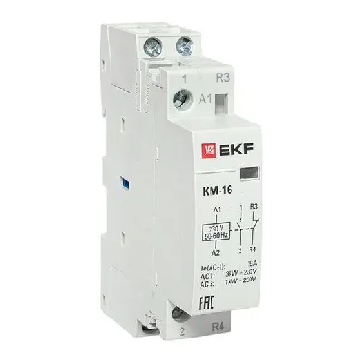 Контактор модульный КМ 16А NО+NC (1 мод.) EKF km-1-16-11