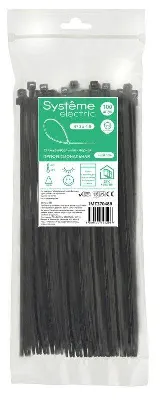 Стяжка кабельная 370х4.8 черн. (уп.100шт) SE IMT37048B