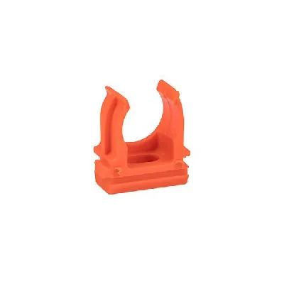Держатель для труб (клипса) d16мм оранж. (уп.10шт) Plast EKF derj-z-16o