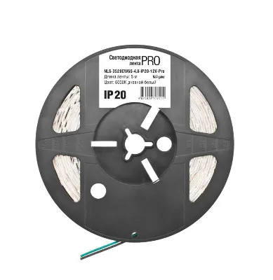 Лента светодиодная 71 701 NLS-3528CW60-4.8-IP20-12V-Pro R5 4.8Вт/м (уп.5м) Navigator 71701