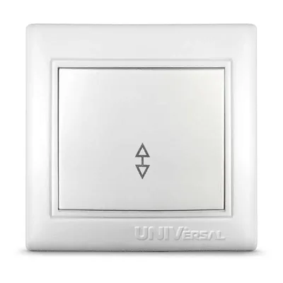 Переключатель проходной 1-кл. СП Севиль 10А IP20 бел. UNIVersal С0025